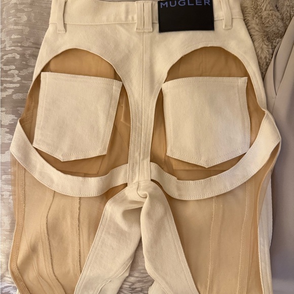 Mugler White spiral jeans - Picture 4 of 5